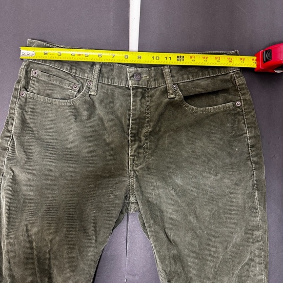 Levi’s 511 Slim Fit Corduroy Pants Olive Green W33 L32 - Picture 10 of 16